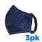 Washable Navy Cloth Face Mask (3 Pack)