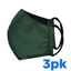 Washable Green Cloth Face Mask (3 Pack)